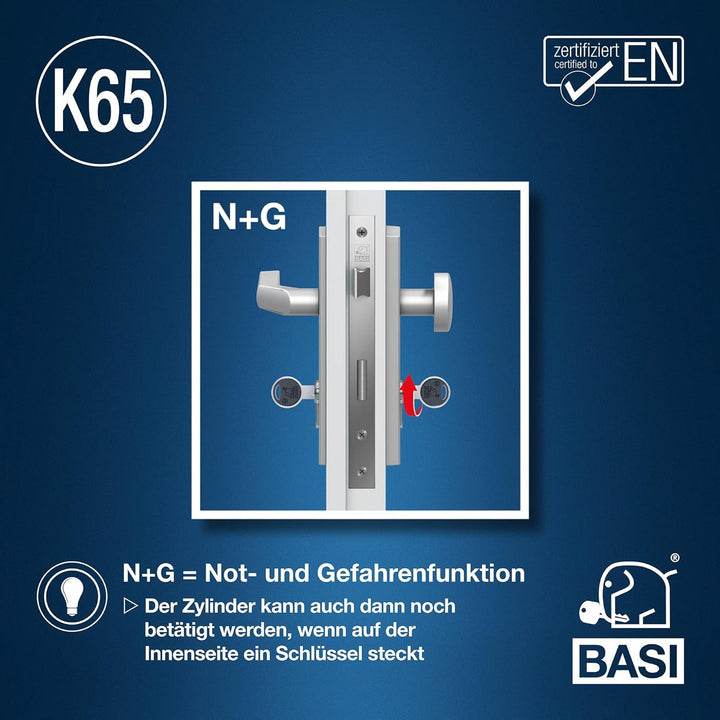 BASI | K65 Profilzylinder System | Konfigurator für Schliesszylinder | nach Wunsch frei kombinierbar
