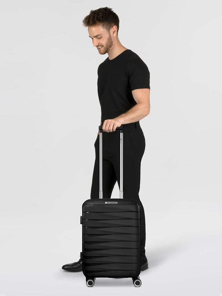 Franky Kabinen-Koffer für Damen und Herren | Kleiner Cabin-Trolley 36 x 20 x 55 cm aus hochwertigem,