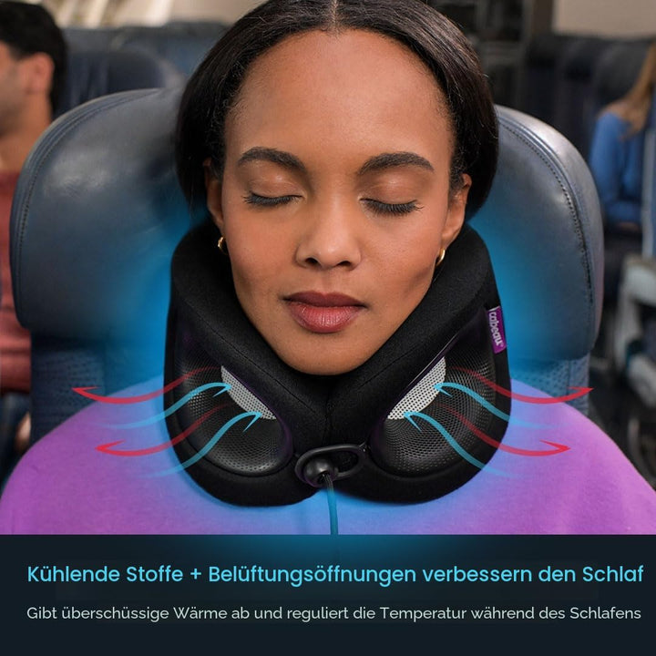 Cabeau Reisekissen für Lange Flüge, Evolution X, Nackenstütze, Memory-Schaum, Komfort für den Gang f