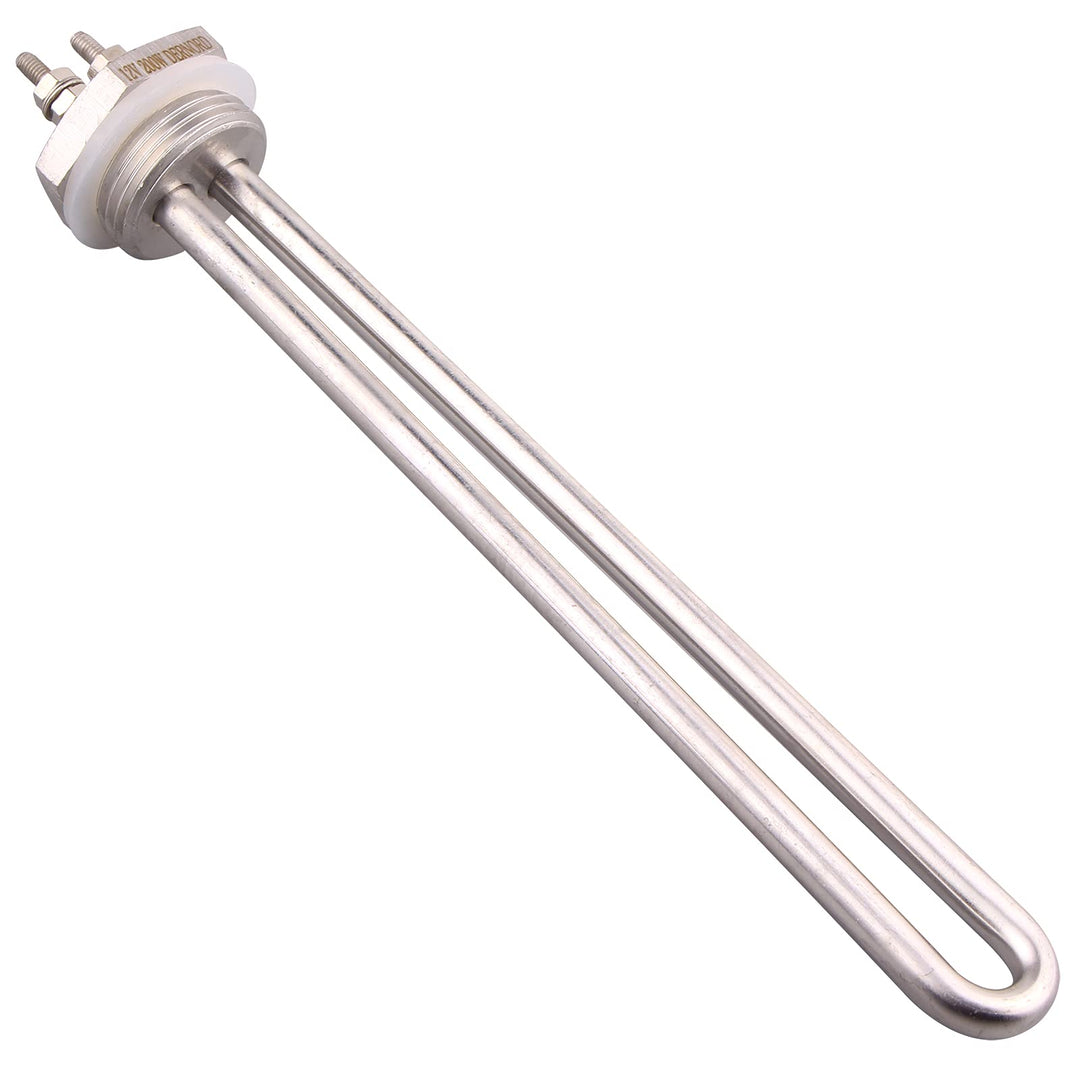 DERNORD 12V 200W BSP Tauch-Wasser-Heizelement DN25 Edelstahl Gewinde-Tauchwasser-Heizkörper U-Typ
