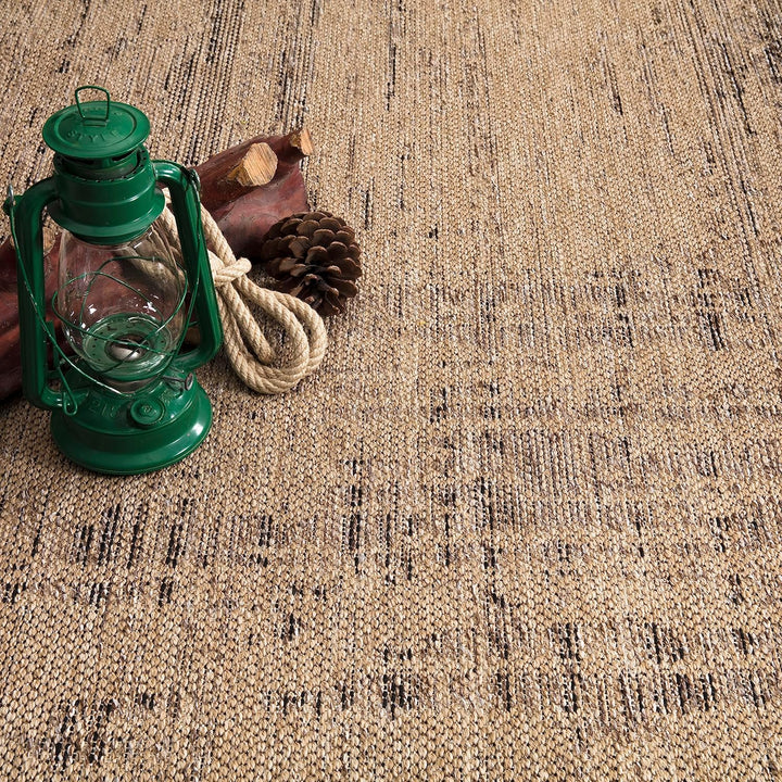 Paco Home Outdoor Teppich wetterfest &amp; langlebig Flachgewebe in moderner Jute-Sisal-Optik in Naturtö