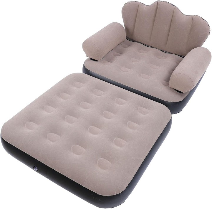 Jectse Aufblasbares Schlafsofa, Aufblasbare Couch-Matratze mit Verdicktem Beflocktem PVC, Tragbare F
