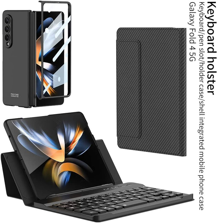 Custodia Magnetic Klapphüllen Ständer Folio Hülle,Keyboard,Pen Slot Kompatibel für Samsung Galaxy Z