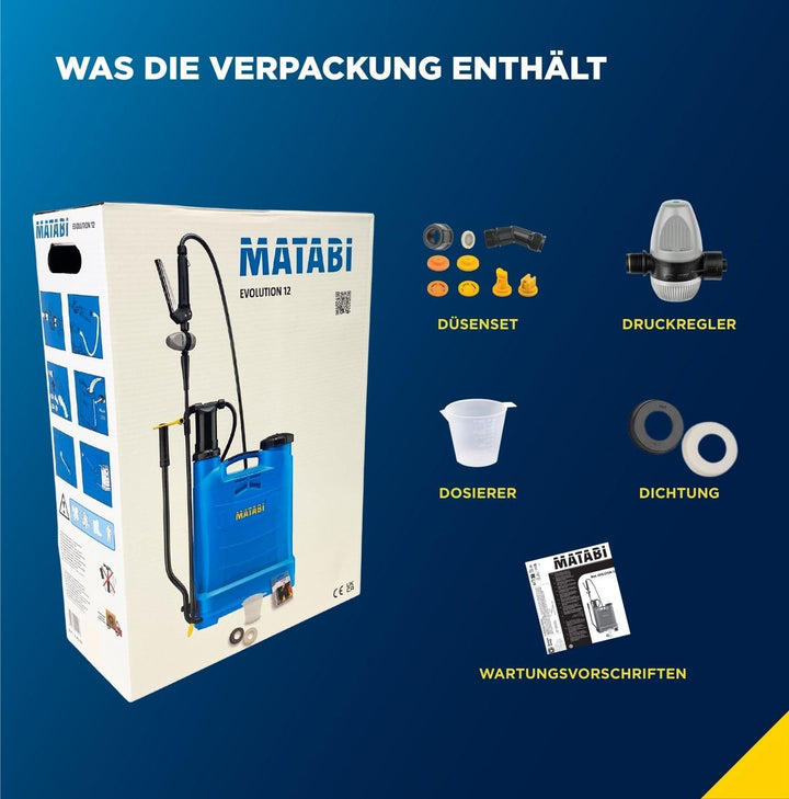 Matabi Evolution Handsprüher Rücken 12 Druck retenida