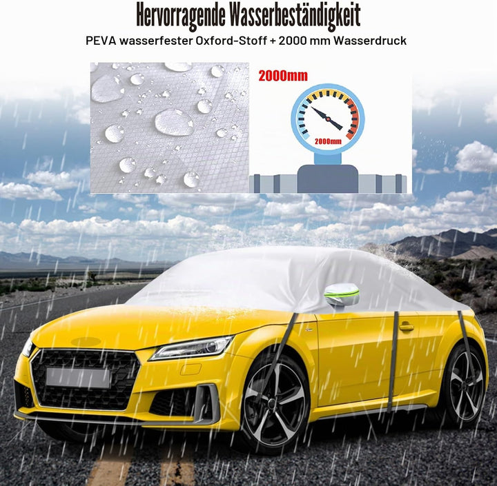 Halbe Autoabdeckung Ersatz für Audi TT 1998-2024, Softtop-Dachschutz-Autoabdeckung Wasserdicht, Halb