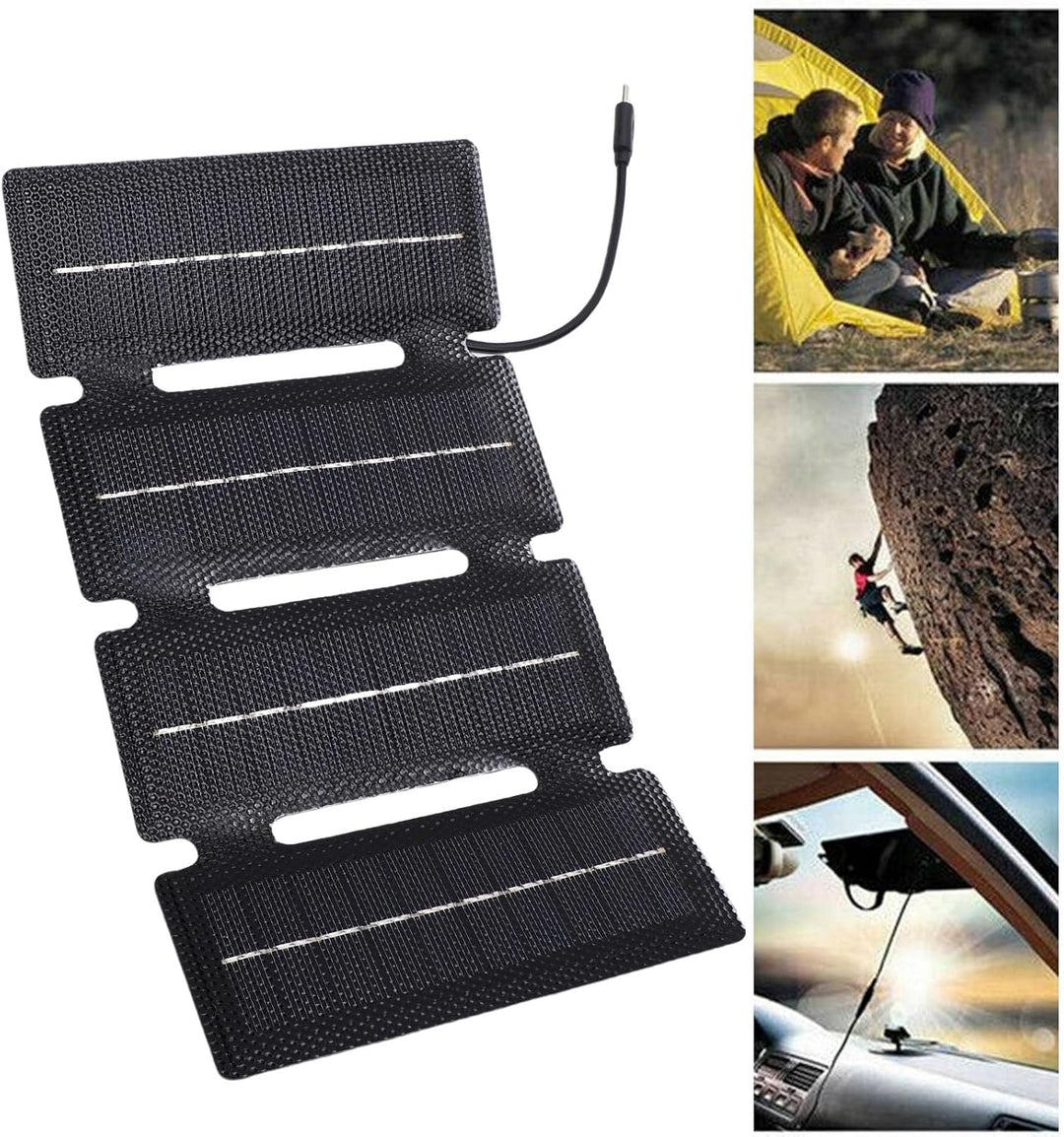 Haofy 20 W Faltbares Solarpanel, Monokristalline Siliziumzellen, 5 Unzen Ultradünnes Design, 4-fache