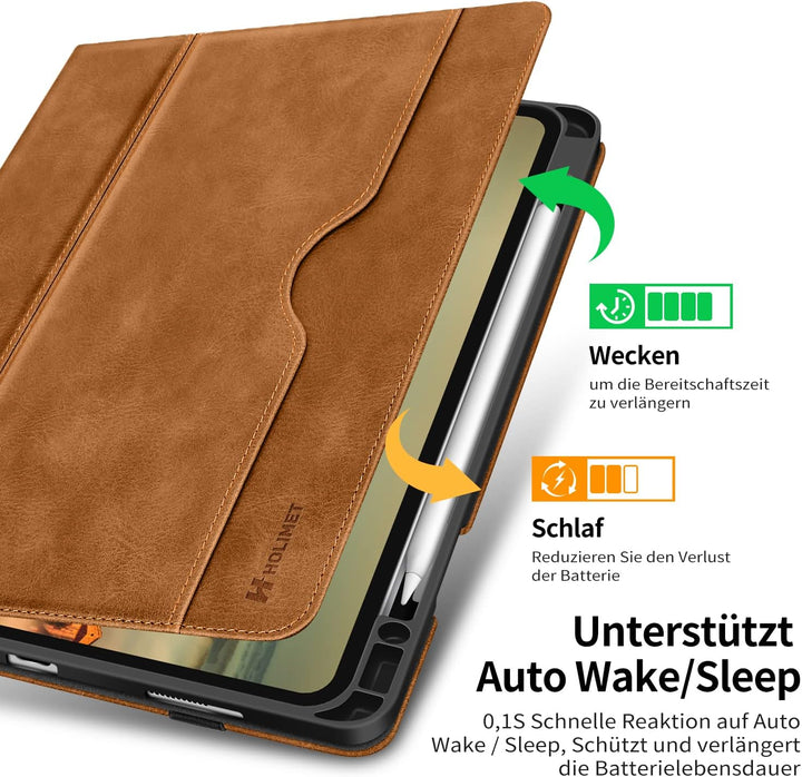 HOLIMET Hülle für iPad Pro 12.9 Zoll 2022/2021/2020/2018 (6./5./4./3. Generation) mit Stifthalter, P