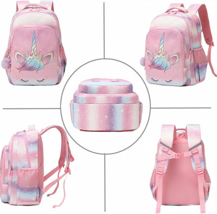 Jumpopack Schulrucksack Kinder Einhorn Schulranzen Kinderrucksack Regenbogen Kinder Schultasche Schu