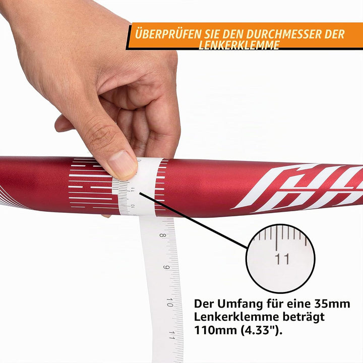 FUNN Full On Mountainbike Lenker mit Lenkerklemme 35mm und Breite 785mm, robuster und Leichter Legie
