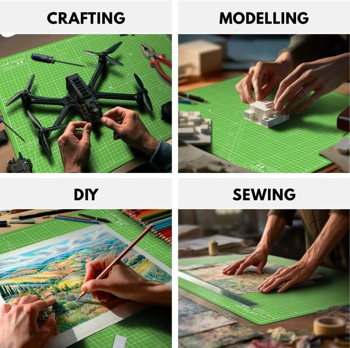 La Canilla Schneidematte A1 Selbstheilend (60x90 cm - 36x24") Cutting Mat Schneideunterlage für Bast