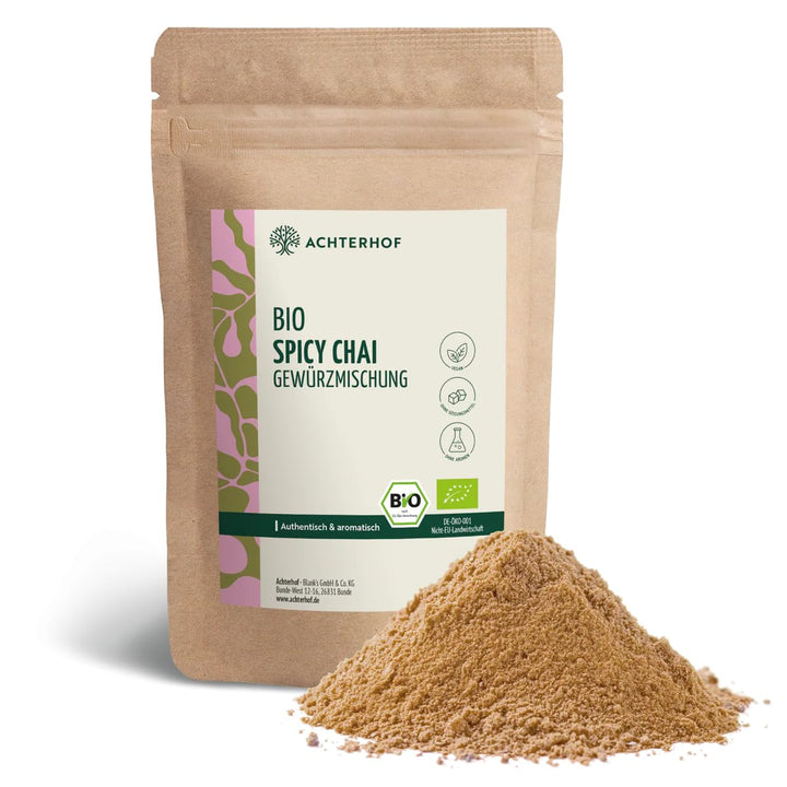 Chai Spicy Gewürzmischung 250g | zuckerfrei | authentische Spicy Chai Latte Mischung | nur Bio-Gewür