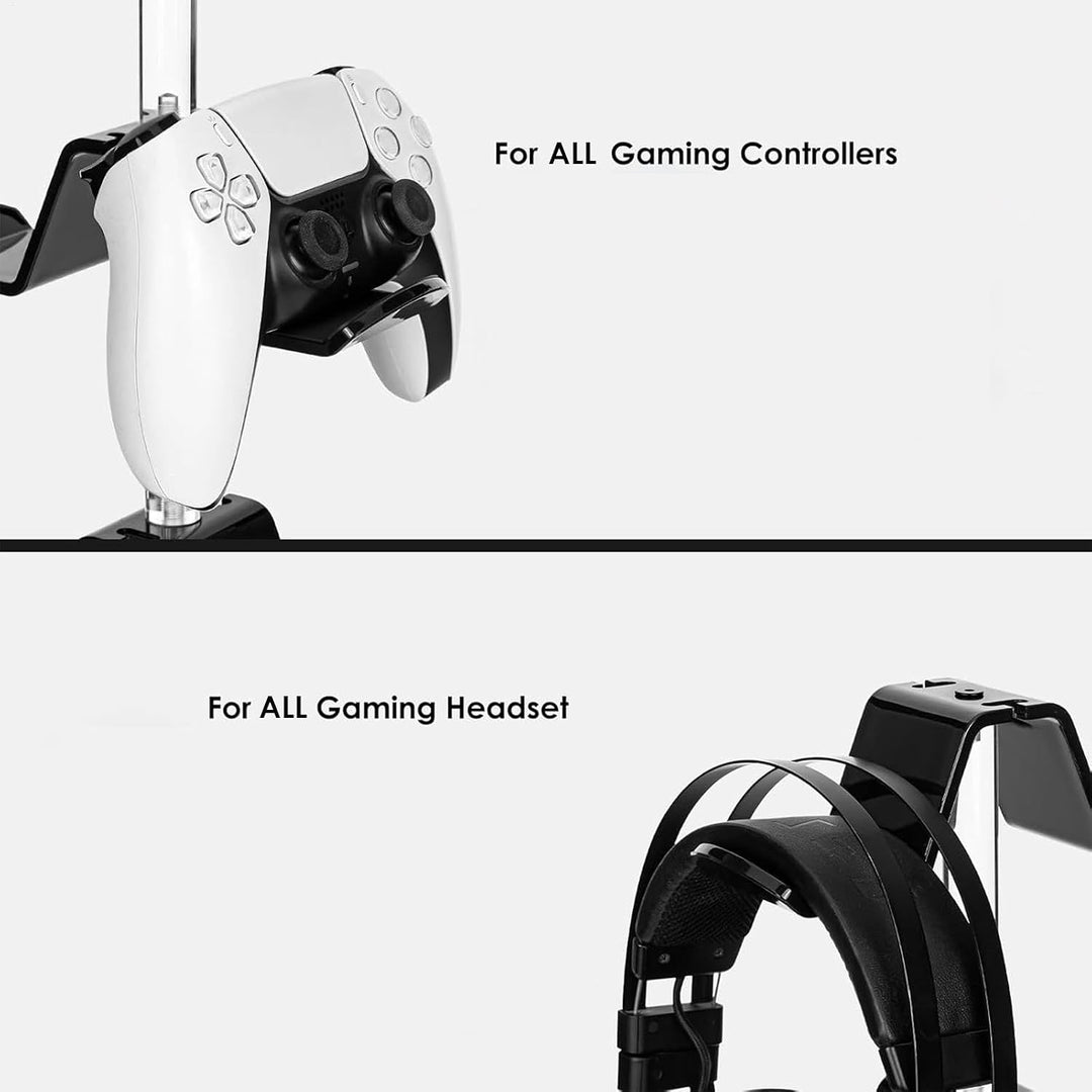 Generisch Acrylic Controller Holder, Game Controller Stand, Headphone Stand Organizer, 3-Tier Contro