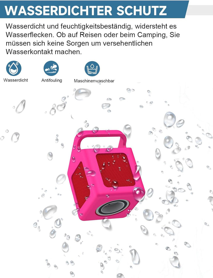 Silikon-Schutzhülle mit Griff für Tonies Toniebox 1 Lautsprecher, stossfeste, fallgeschützte Hülle,