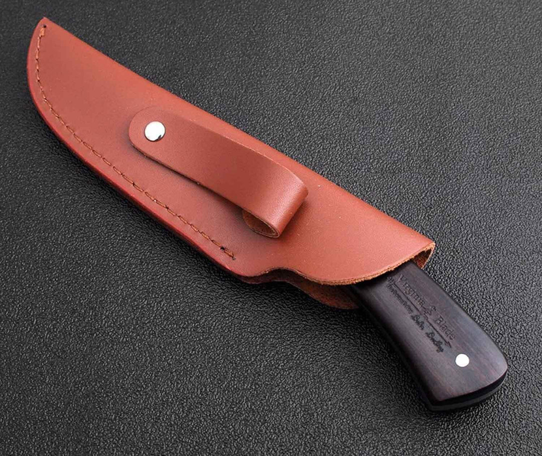 Das kleine Allzweckmesser für Küche, Outdoor, Camping, Jagt mit Lederhülle