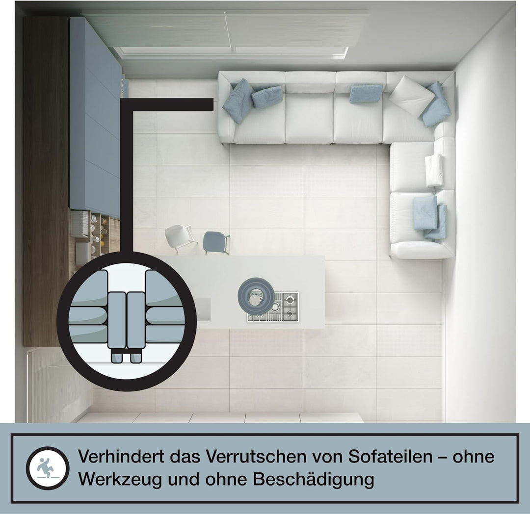 Couch Clamp - Sofagarnitur Anschluss Schwarz, Original