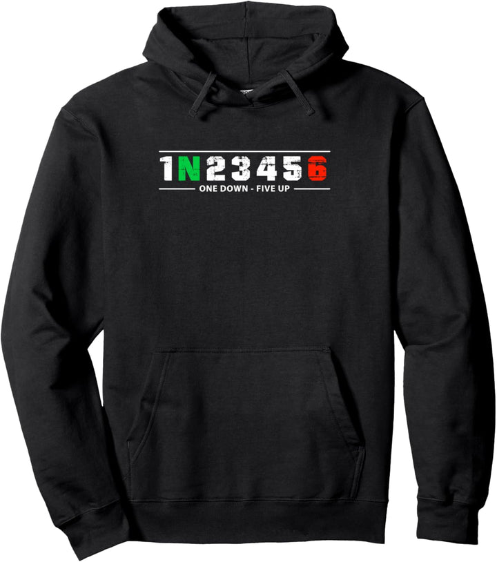 Motorrad Gänge 1N23456 I Motorradfahrer &amp; Motorradfahrerin Pullover Hoodie