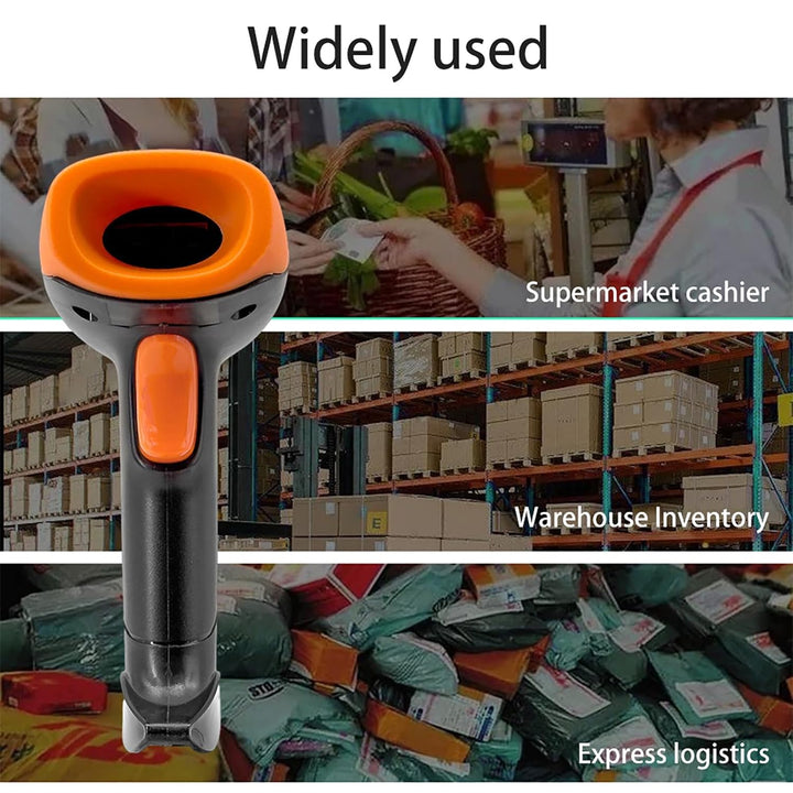 Handheld Barcode Scanner Kabellos 1D 2D QR Code Book Scanner für PC Handbuch Continuous Scanning USB