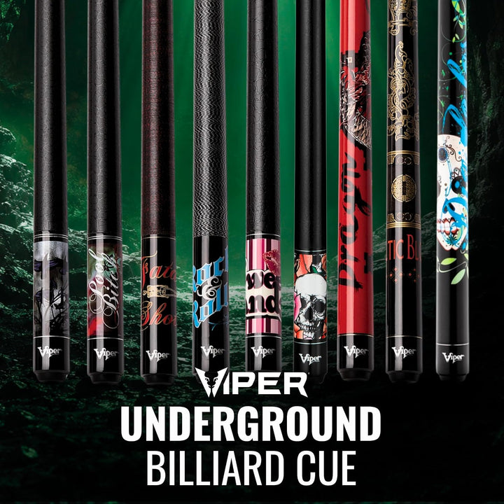 Viper Underground Billardqueue, 147,3 cm, 2-teilig 18-Ounce, 18-ounce