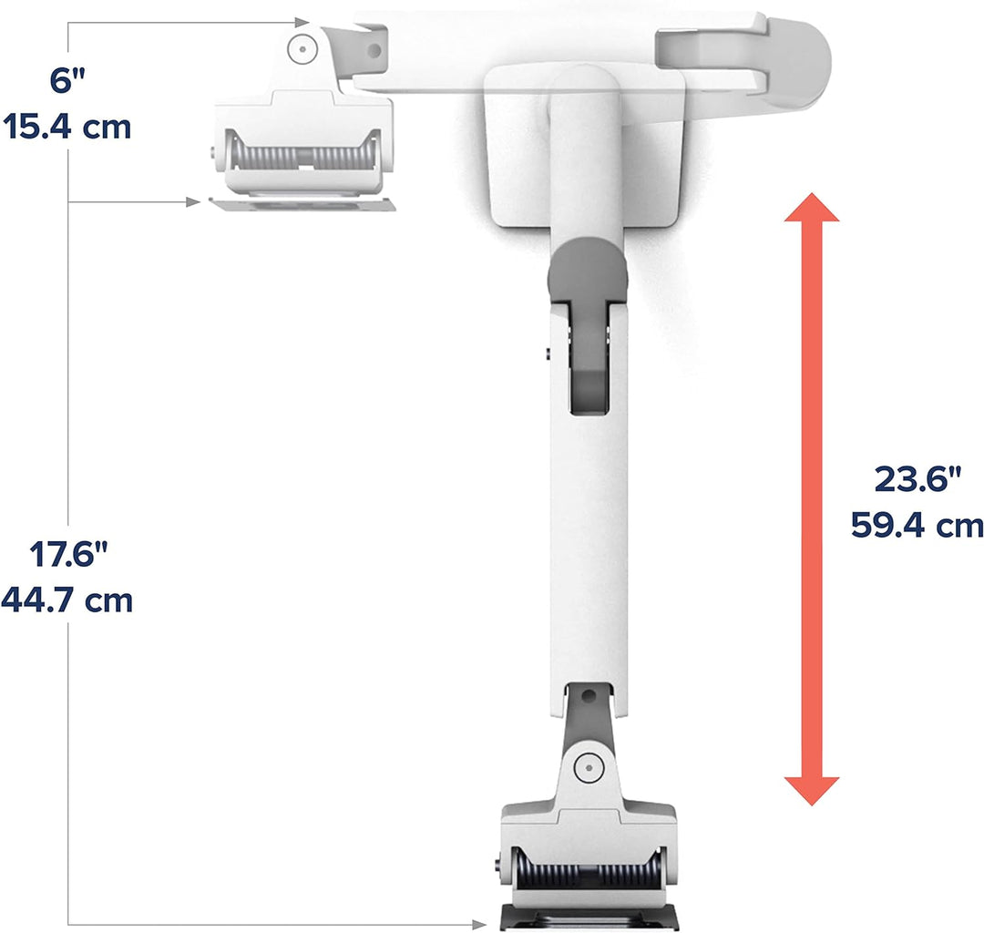 ERGOTRON HX Monitor Arm mit HD-Gelenk in Weiss, Tischhalterung mit patentierter CF-Technologie für u