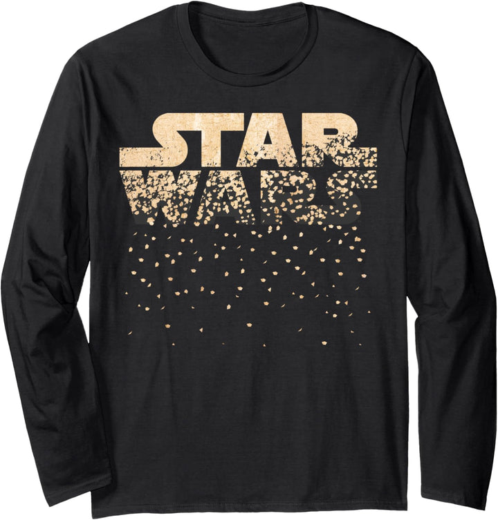 Star Wars Crumbling Logo Langarmshirt