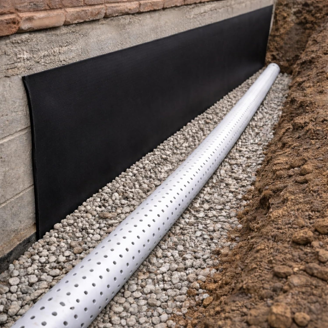 Noppenbahn 0,5x20m - 10m² | Noppenfolie | Mauerschutz | Grundmauerschutz | Drainage | Dichtungsbahn