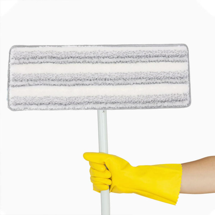 Mikrofaser Wischmopp Ersatzpads 5 Stück, Selbstklebend, Weiss