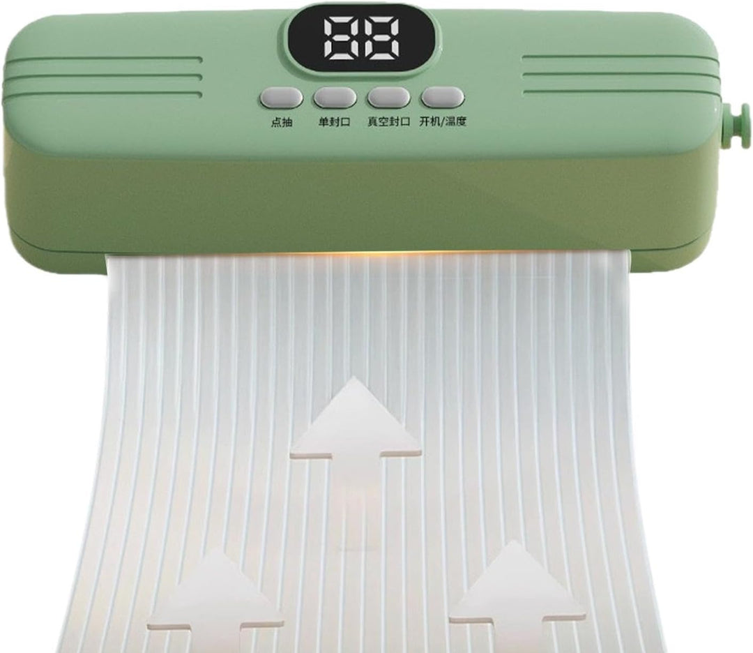Bag Sealer, Rechargeable Vacuum Sealer with Wireless Design, Kitchen 320g Light Green, Light Green