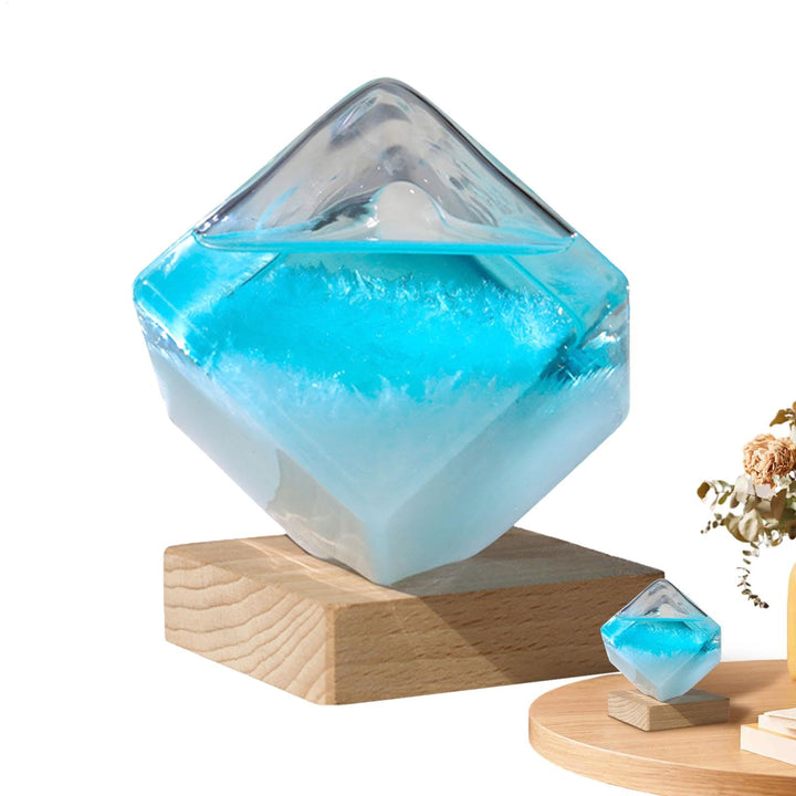 Sturm Glass Wetterstation, Sturm Glass Wettervorhersager,Sturmglas Wettervorhersageglas 8cm Wettervo