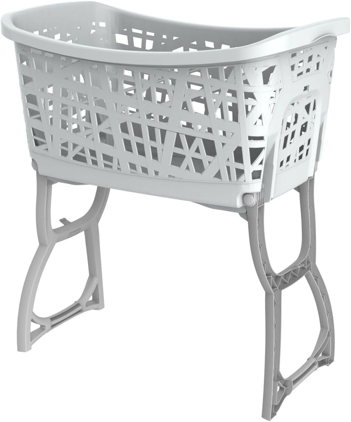 Bama Stand Up Wäschekorb mit Beinen, 60,5 x 40 x 68,5 cm, Farben Sortiert