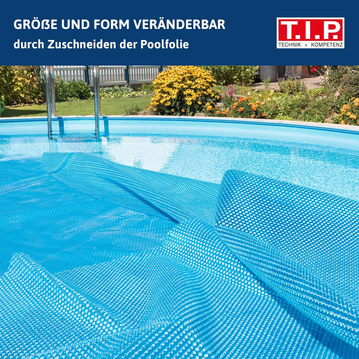 T.I.P. Solarfolie - Poolabdeckung für Rundpools Ø 3,6 m (Solardeckplane, Poolcover, Aufheizen durch
