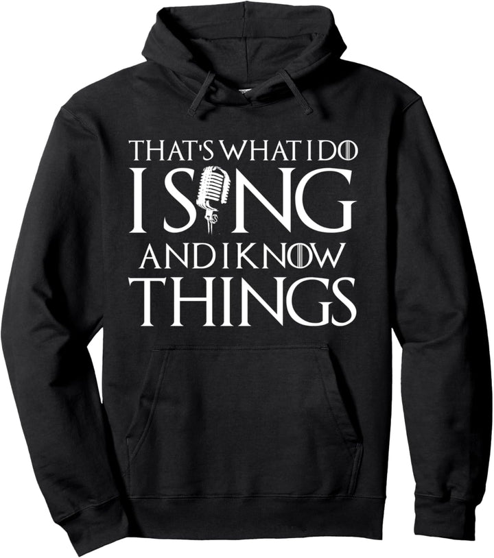 Ich singe Karaoke Lieder Mikrofon Lustige Sänger Geschenk Pullover Hoodie