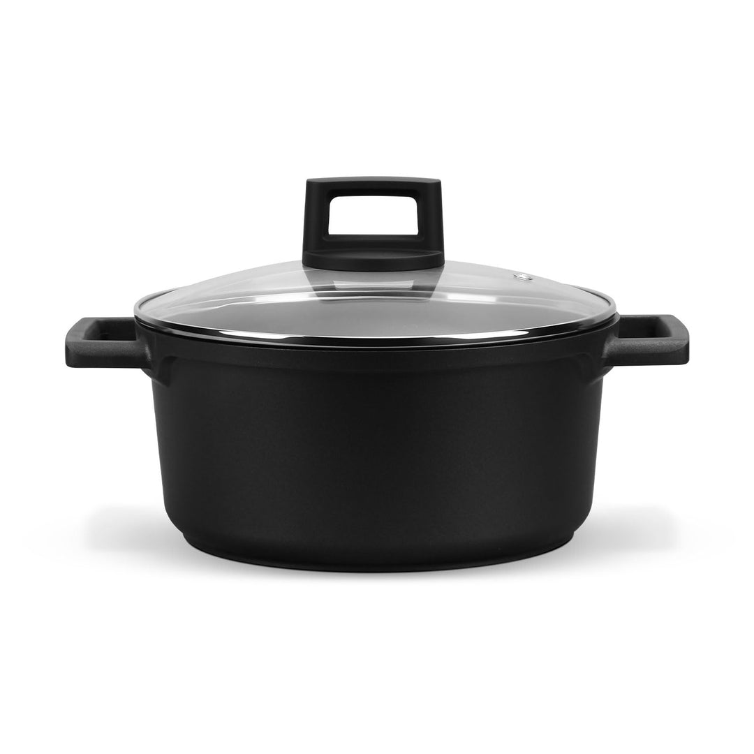 Topf Homelux 20cm Kochtopf Induktion Schmortopf mit Glasdeckel, 2,6L Kochtöpfe mit Antihaftbeschicht