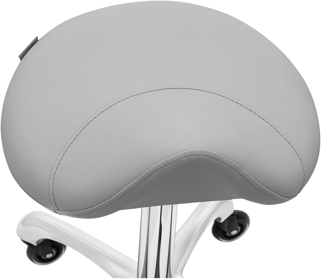 Physa York Dark Gray Sattelhocker - Ergonomischer Sattelhocker mit Polsterung - Büro Rollhocker - 15