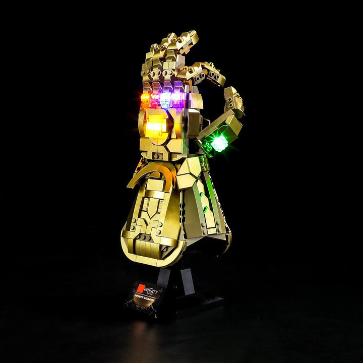 BRIKSMAX Led Beleuchtungsset für Lego Marvel Infinity Handschuh - Compatible with Lego 76191 Baustei