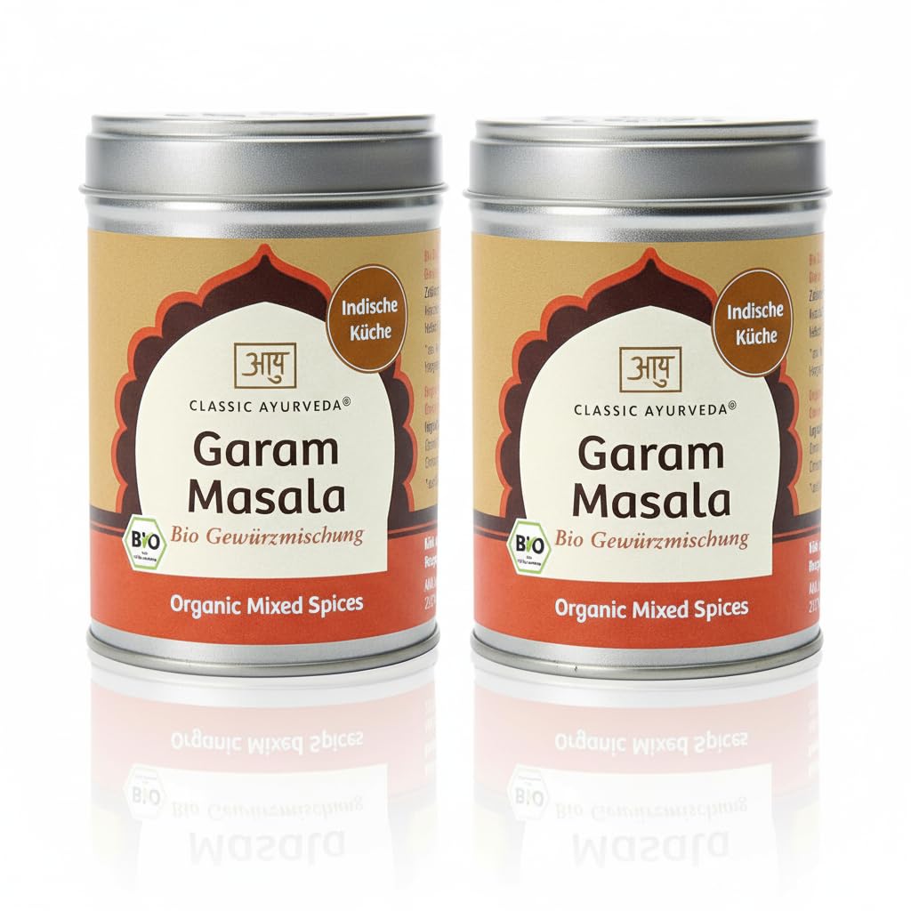 Classic Ayurveda Garam Masala Bio 80 g – Traditionelle indische Gewürzmischung mit Koriander, Kreuzk
