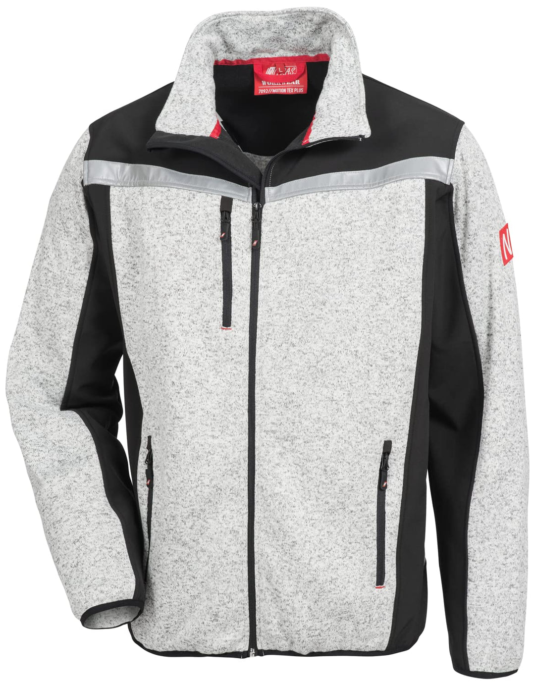 Nitras Strick-Softshelljacke Motion TEX Plus (Farbe: grau; Grösse: L)