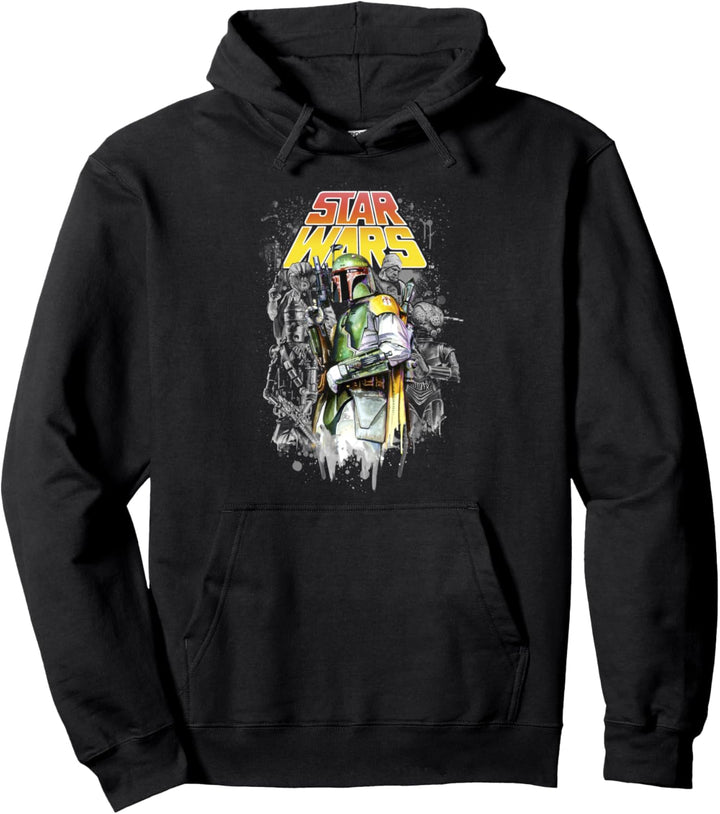 Star Wars Boba Fett Side Turn Portrait Pullover Hoodie