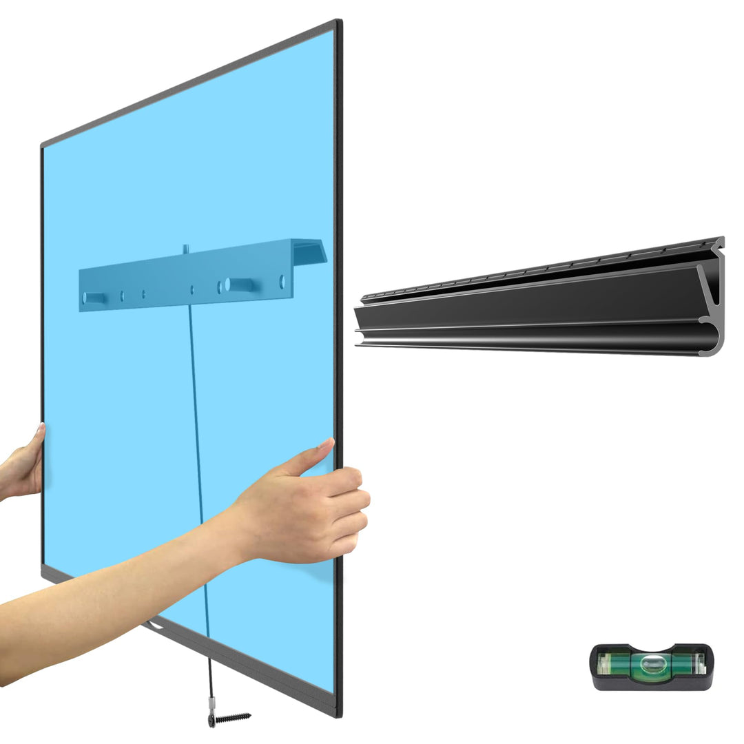 TV Wandhalterung für Rigipswand ohne Schrauben, für 26-55 Zoll Flachbildfernseher bis 45 kg, ultrasc