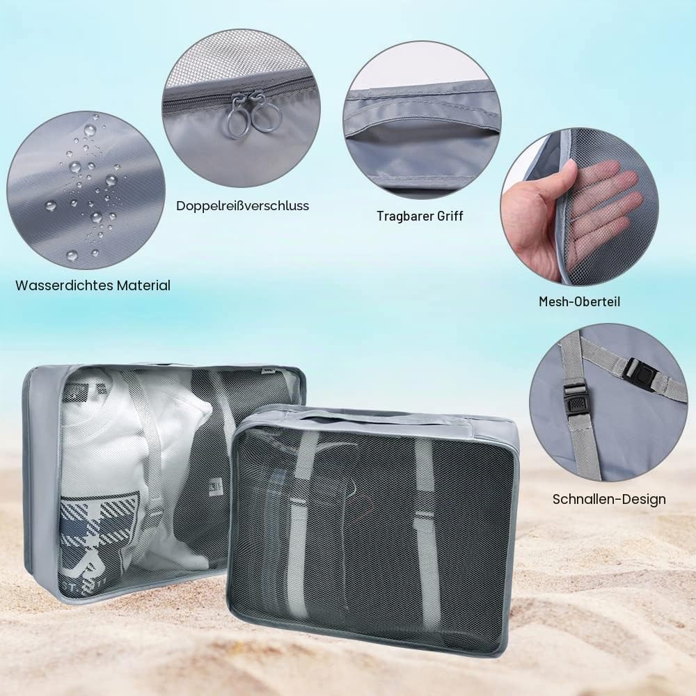 OSDUE Koffer Organizer Set 8-teilig, Packing Cubes, Wasserdichte Reise Kleidertaschen, Packtaschen f