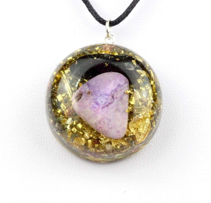 Amulett Seelegefährte Orgonit Edelschungit und Sugilith I 100% echtes Orgonit Amulett I Schutz unter