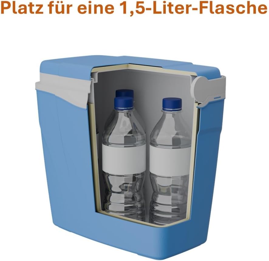 CoolBox Antarctica 3 Sizes, Camping, Summer Freezer Box for bevrages and Food 15LT Grau, 15LT Grau