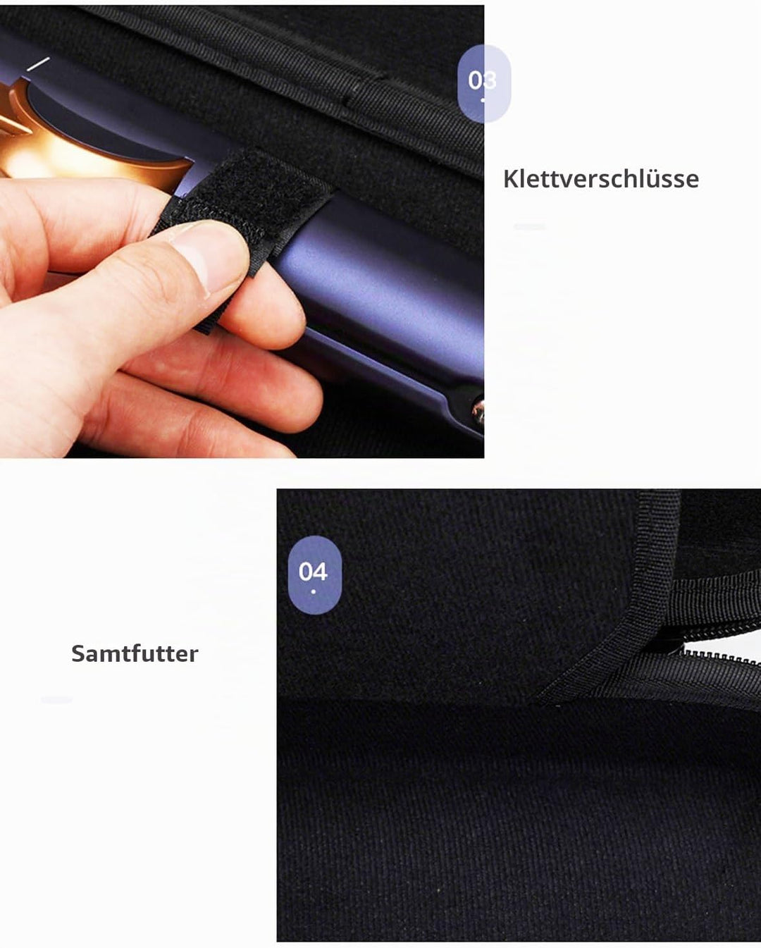 BUBM-Reisetasche für Airstrait-Glätteisen/Corrale Styler-Glätteisen, Airstrait HT01 Zubehör, Hartsch