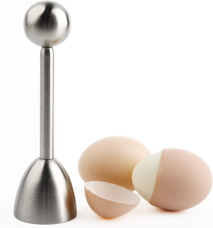 Eierköpfer Edelstahl Eier Cutter für Weiches Harte Gekochtes Eier Cracker eierschale Abscheiderentfe