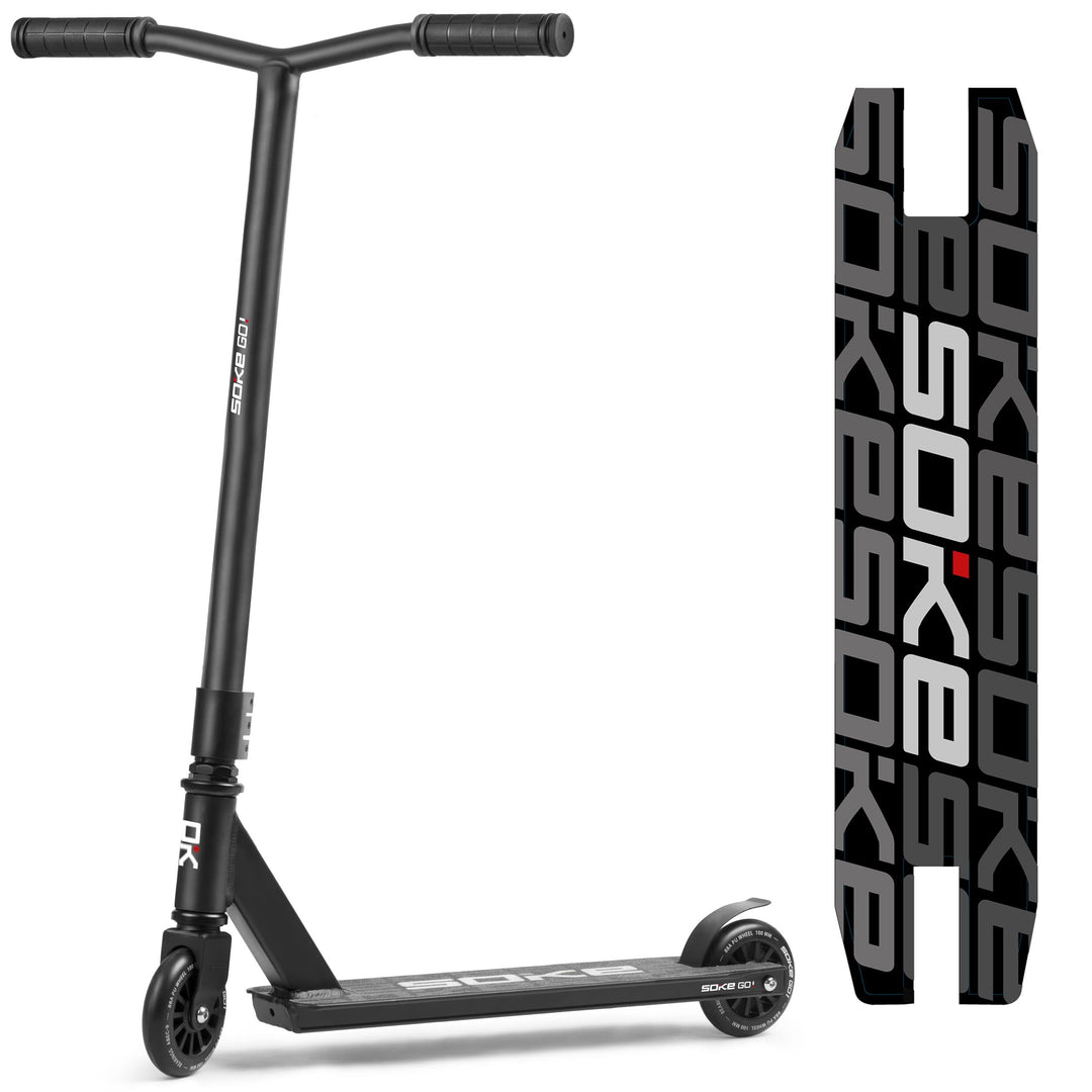 SOKE Stunt Scooter GO! Kick-Scooter mit ABEC 9 Kugellager Tretroller Trick Roller für Erwachsene und