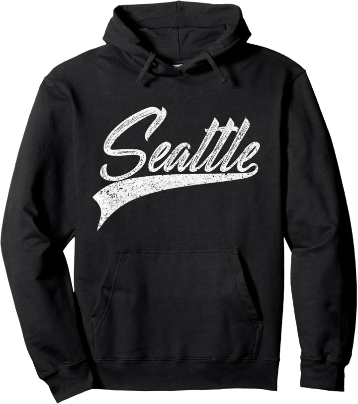 Seattle Classic Vintage Illinois Sport Pullover Hoodie