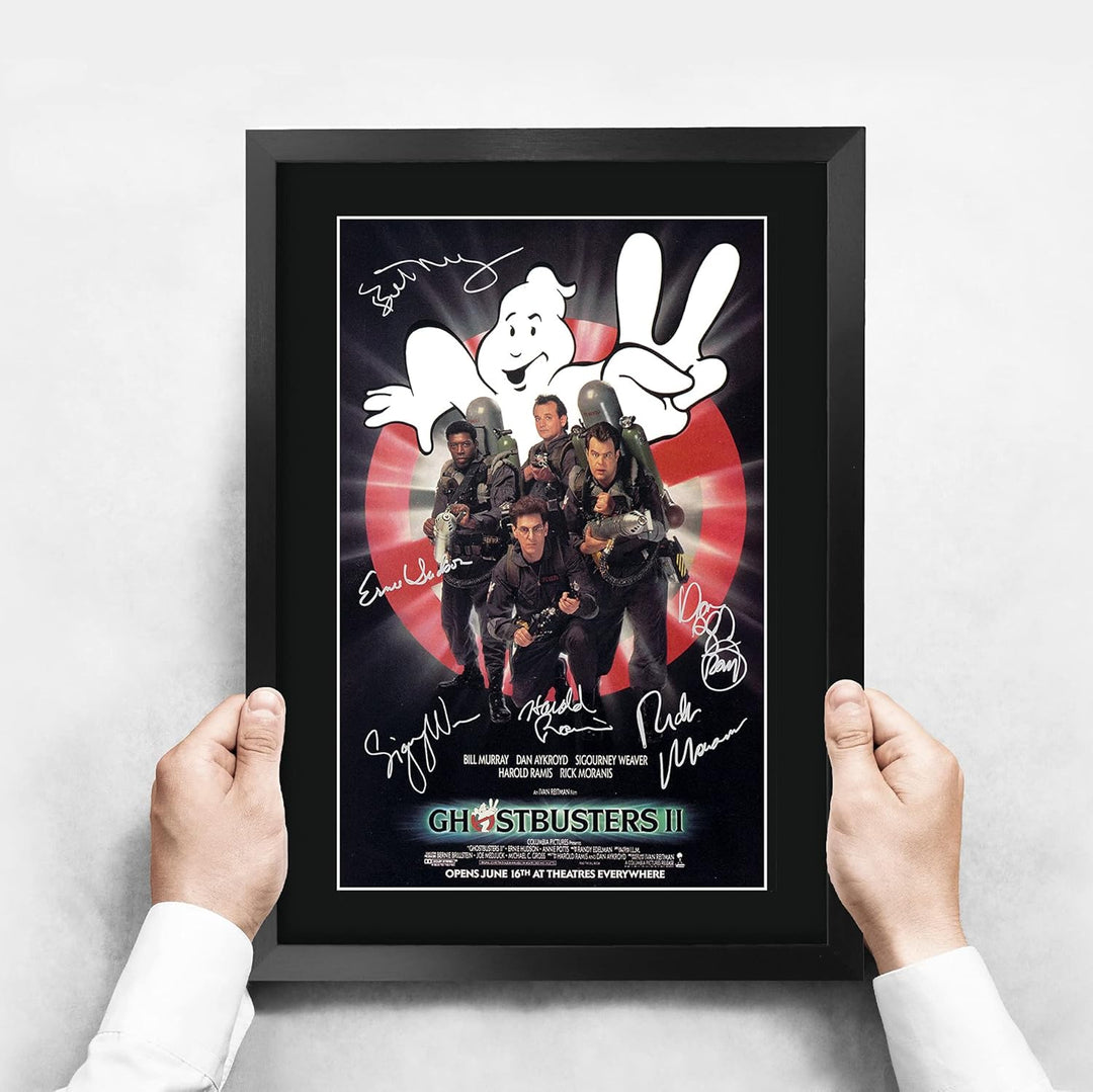 HWC Trading FR A3 Ghostbusters 2 Bill Murray, Dan Aykroyd Gifts gedrucktes Poster, signiertes Autogr
