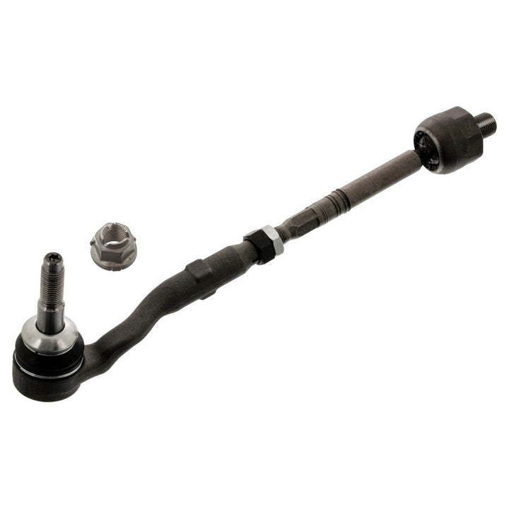 febi bilstein 39677 Spurstange mit Endstück und Sicherungsmutter , 1 Stück Vorderachse links, Vorder
