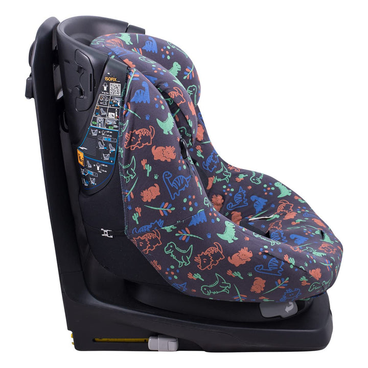JYOKO Kids Bezug kompatibel mit BébéConfort AxissFix (Happy Dino), Happy Dino