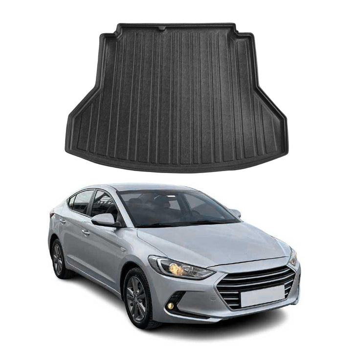 OMAC Kofferraumwanne Laderaumwanne kompatibel mit Hyundai Elantra 2016-2021 Stufenheck Gummi TPE