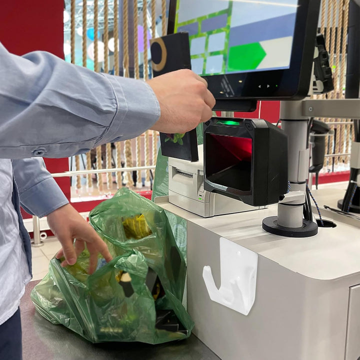 Universelle Scanner Wandhalterung für Barcode Scanner, Kunststoff, Weiss